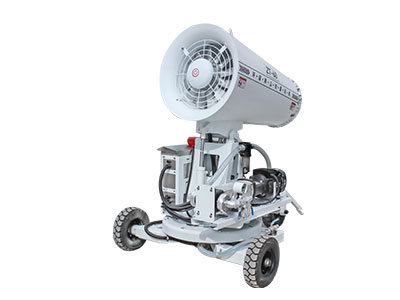 针对工厂内粉尘，移动式雾炮机正确的使用方式