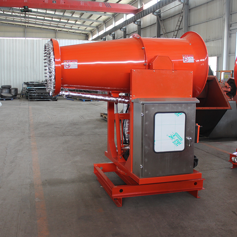 郑通生产的煤厂雾炮机是采用什么除尘原理？