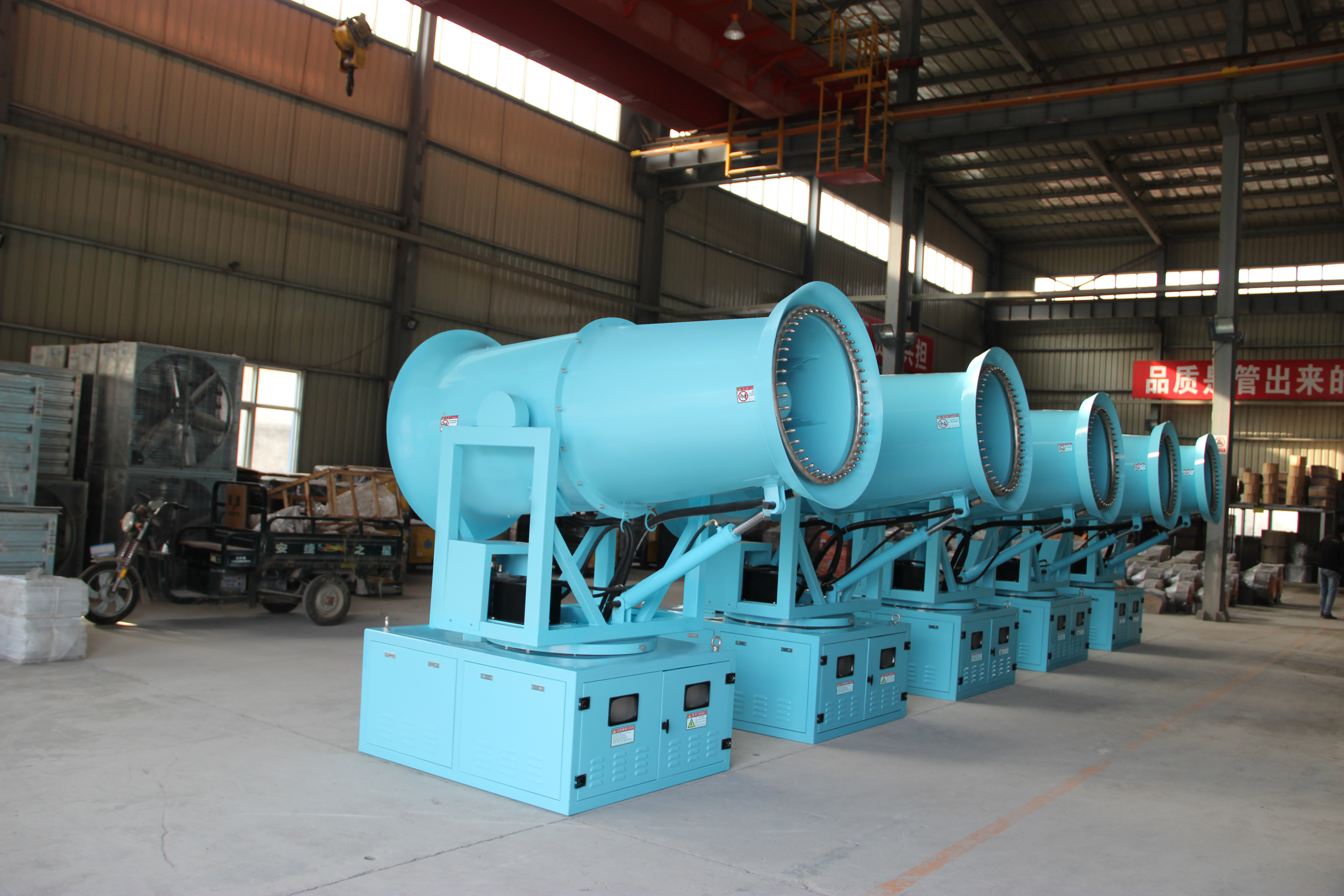 车载全自动雾炮机的电控箱有什么作用？