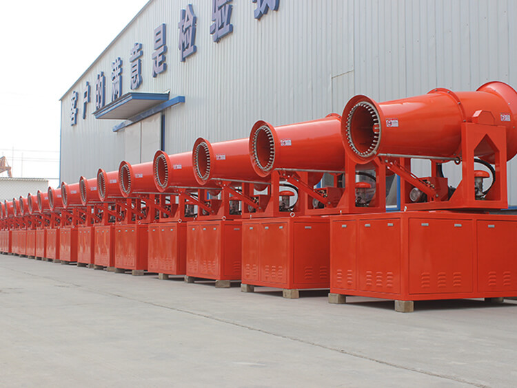 西安一工地批量采购工地降尘雾炮机