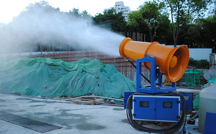 小型雾炮机喷雾技术范围是什么呢？