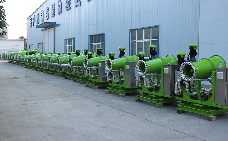 雾炮设备风筒有什么作用？喷洒原理是什么？