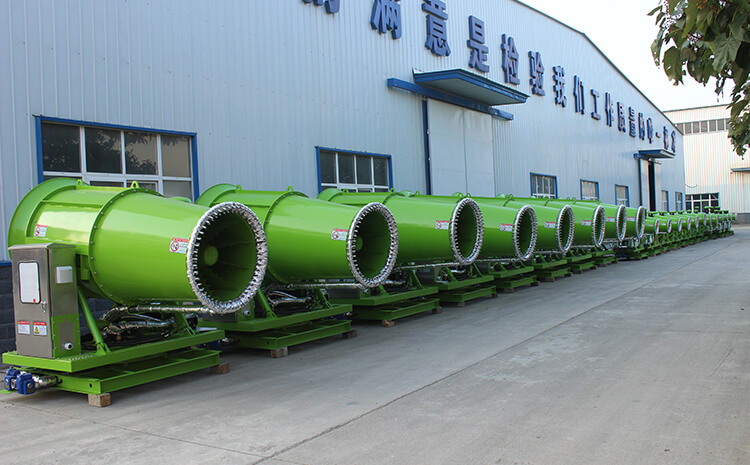 雾炮设备风筒有什么作用？喷洒原理是什么？