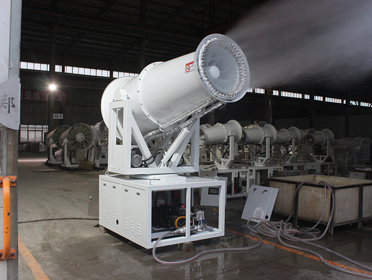 除尘雾炮机参数分析-使用前后粉尘浓度采样