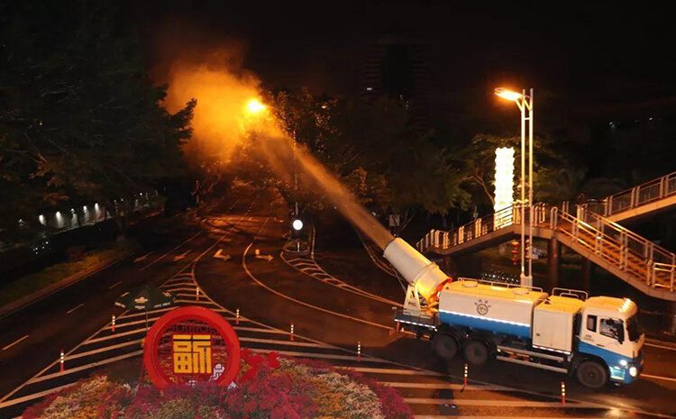 远程风送式雾炮机可以治理堆料场粉尘吗？