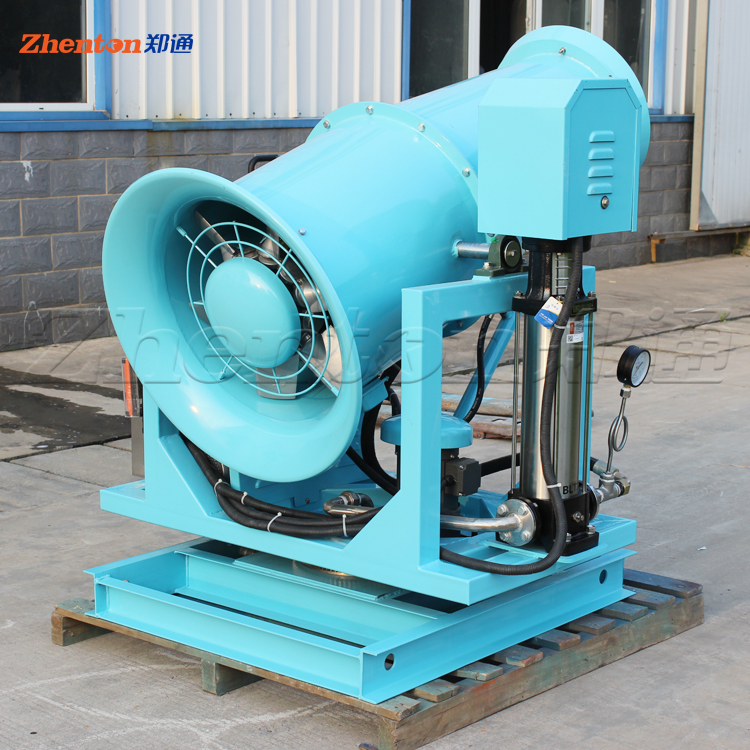 固定式雾炮机怎么安装？郑通风机环保雾炮机厂家告诉您！