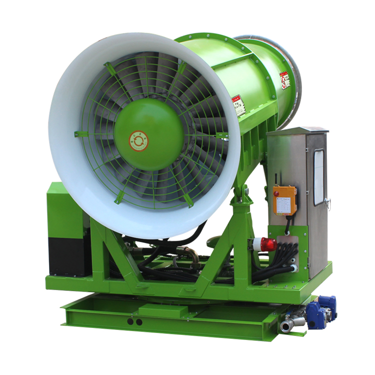 固定式炮雾机和移动式雾炮机有什么区别？都怎么安装选型？郑通炮雾机厂家告诉您！